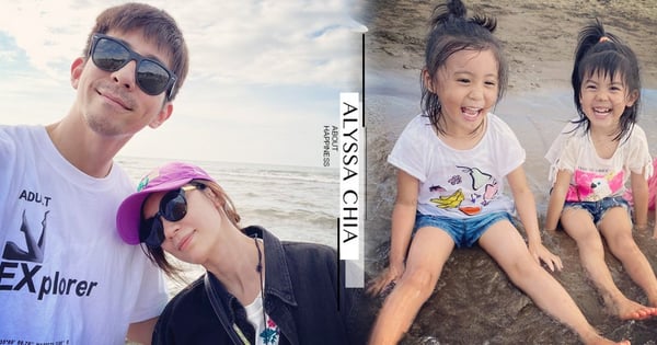 修杰楷、賈靜雯帶咘咘＋波妞海邊度假！嘆：「我們會好好照顧身體，才可以陪伴妳們到處玩到處走。」