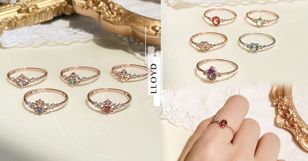 LLOYD「公主皇冠戒指」極致浮誇♡ 小美人魚配水滴綠超夢幻～與閨蜜一起擁有命定那一款
