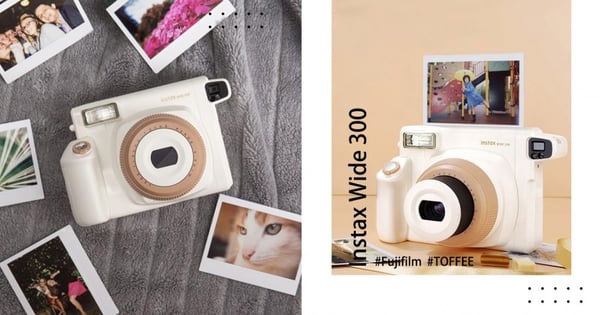 溫柔系仙女機！富士推全新instax wide 300「焦糖牛奶拍立得」，超廣闊鏡頭更好拍～