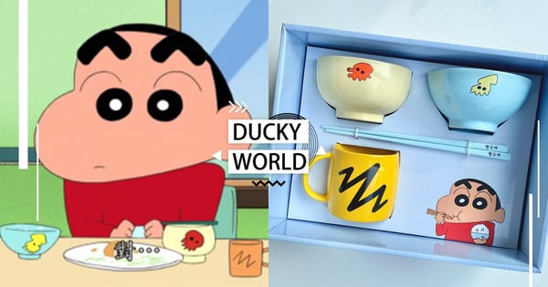 DUCKY WORLD神還原《蠟筆小新》小新同款兒童餐具~與小新一起開飯