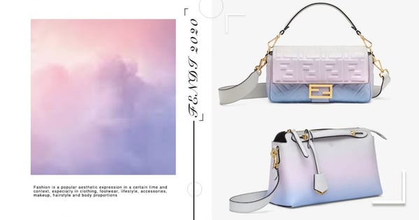 FENDI 早秋「玫瑰天空包」美得太夢幻！絕美粉＋藍漸層仙氣爆棚～