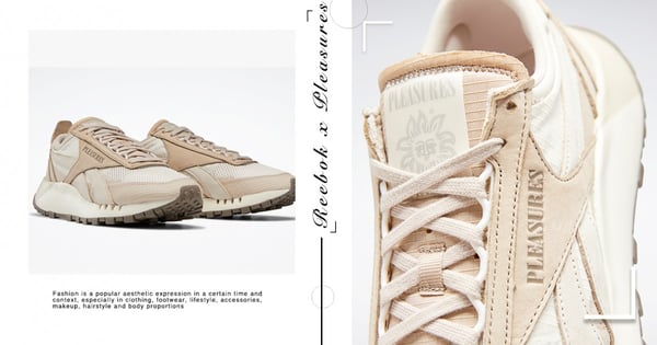 絕美「奶茶色球鞋」再一雙!Reebok × PLEASURES 夢幻聯名鞋,鞋櫃快清個空間給它~