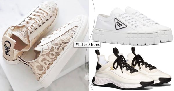 Chloé「蕾絲小白鞋」仙氣狂飆！盤點4款「精品小白鞋」，每一雙都是仙女級顏值～