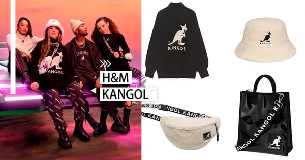 H&M X KANGOL聯名系列超生火！毛毛漁夫帽、腰包不用600元就能入手