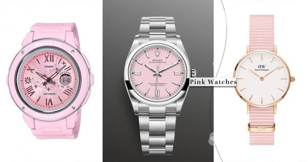 【粉色手錶推薦】盤點6款少女心「粉紅手錶」 糖果粉Rolex美炸!