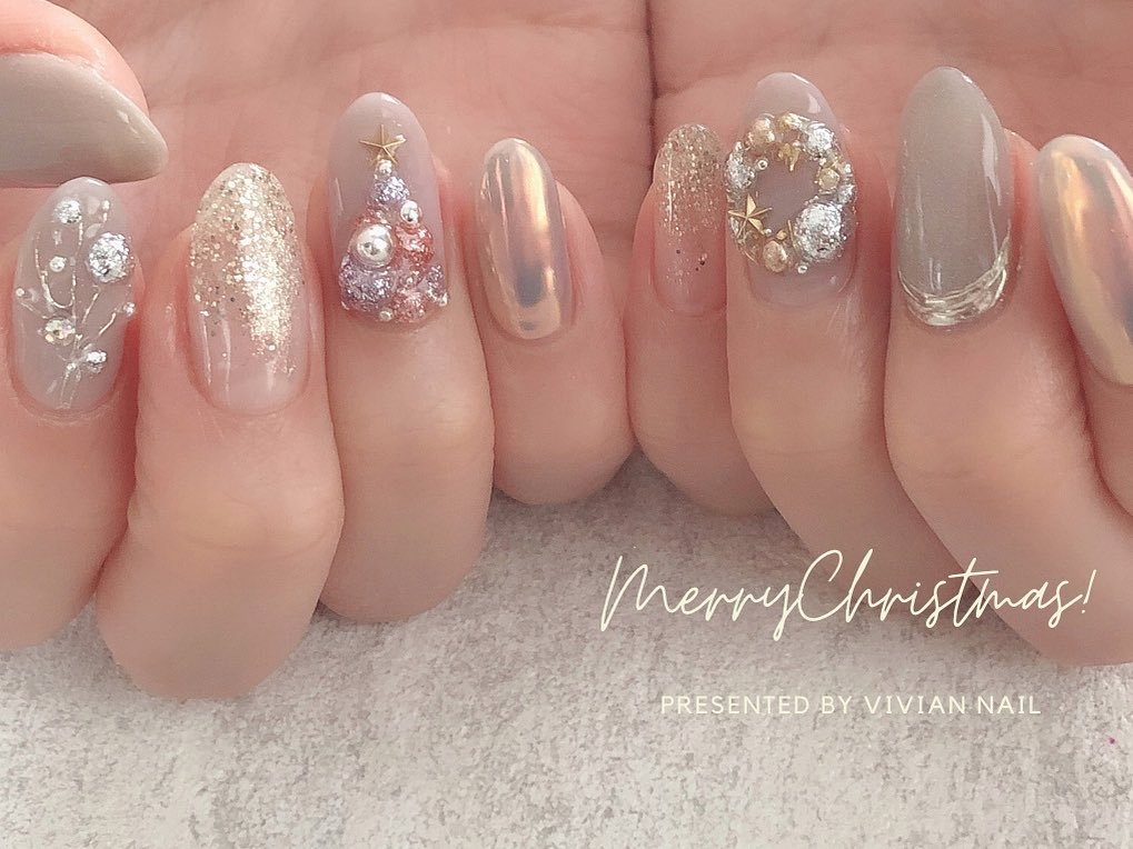 聖誕美甲