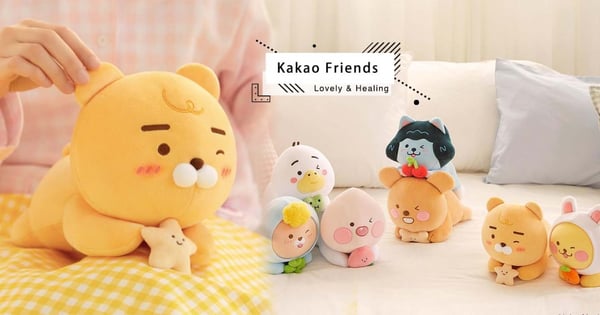 KAKAO FRIENDS 角色大集合！超萌「眨眼小寶寶枕頭」窩在懷裡超療癒～