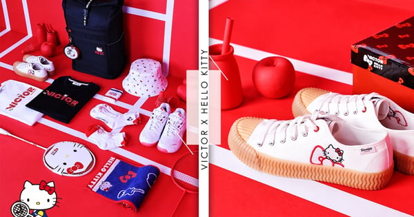 VICTOR X Hello Kitty聯名系列Ｑ萌登場～ #蝴蝶結餅乾鞋