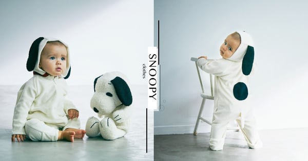 日本服裝品牌與史努比聯名！推出「寶寶史努比睡衣」、「多功能玩偶背包」1秒就被萌翻啦～