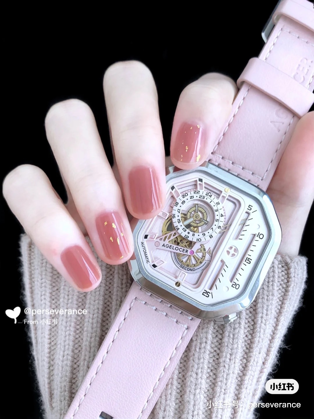 蜜桃烏龍茶美甲