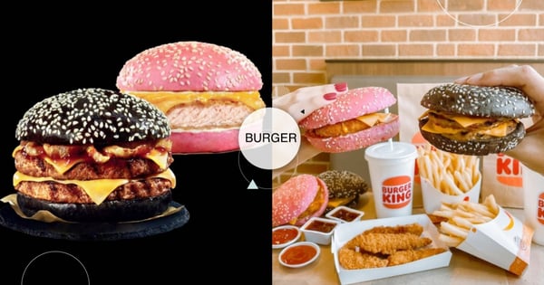泰國漢堡王很會!推出「Black&Pink漢堡」火烤牛肉+酥脆鮭魚淋上BBQ醬~吃過都大推