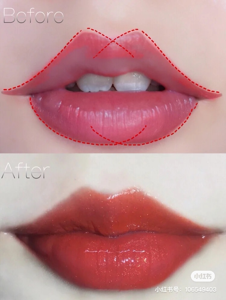 紅唇畫法