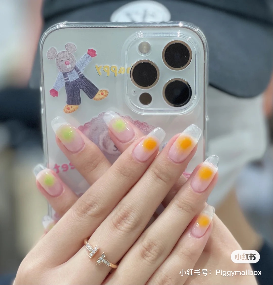 2021腮紅美甲推薦跳色美甲絕美超顯白