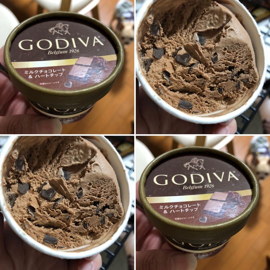 GODIVA黑巧克力碎片冰淇淋超好吃