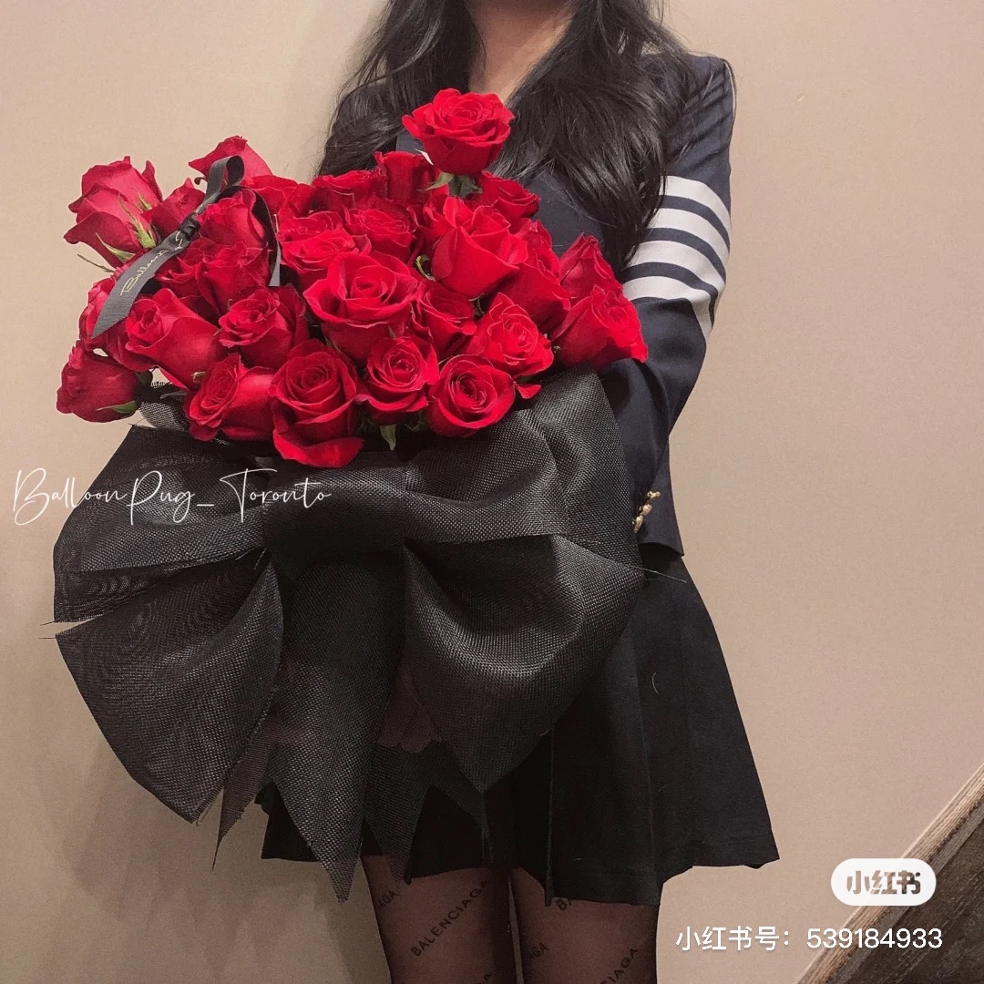 紅色玫瑰花束
