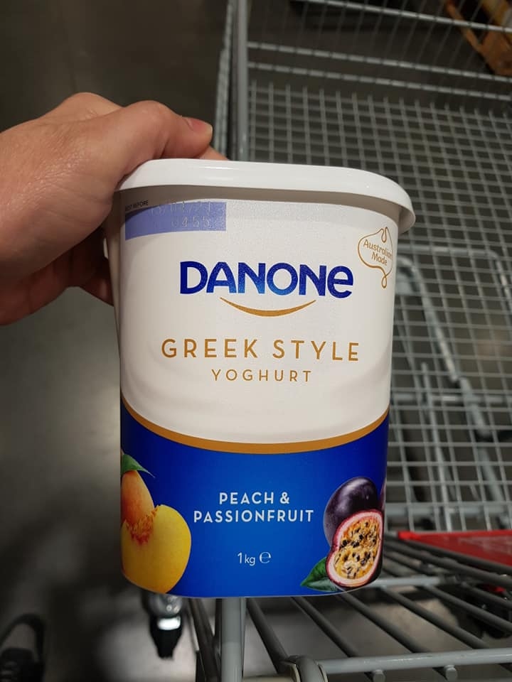 DANONE優格水果口味百香果口味非常受兒童歡迎
