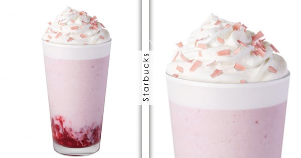 抓住春天的尾巴！星巴克推出「春櫻草莓星冰樂」喝得到草莓果粒～1998年出生這天免費喝