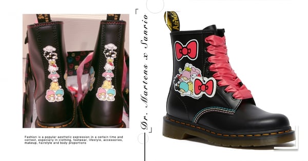 最可愛馬汀鞋！三麗鷗×Dr. Martens聯名激萌登場，兩倍增高厚底＋蝴蝶結爆擊少女心