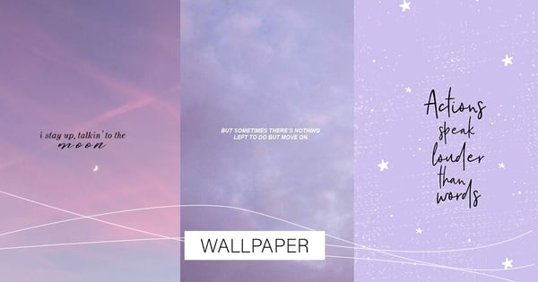 「幸福是發自內心感受的♡」18張暖心金句桌布~用溫柔星辰紫療癒妳的受傷心靈