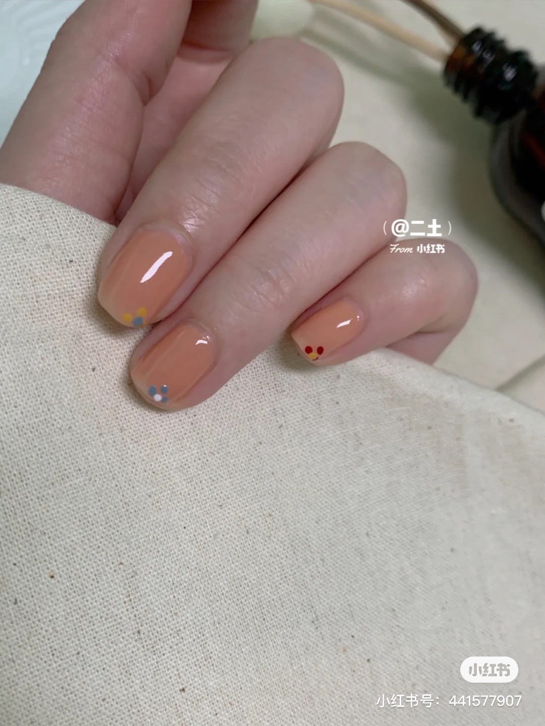 小花光療指甲2021