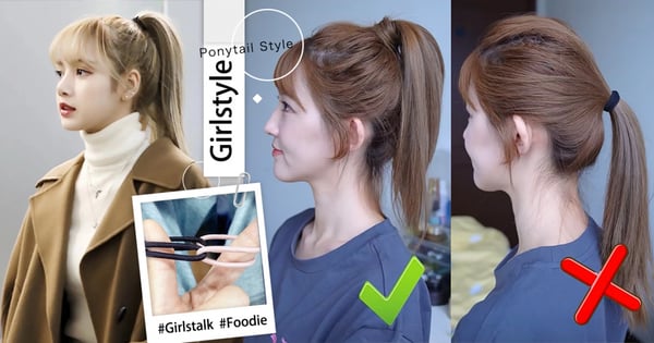 這麼多年妳馬尾都綁錯了?「這兩圈」綁馬尾絕不鬆♡綁出Lisa高馬尾竟要先「低頭」