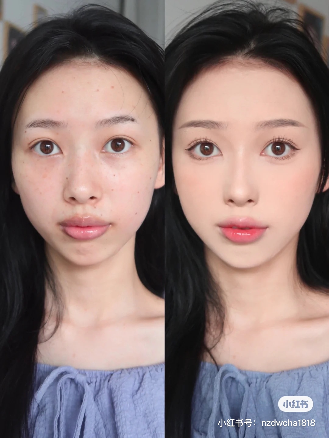 天生大眼素顏妝畫法