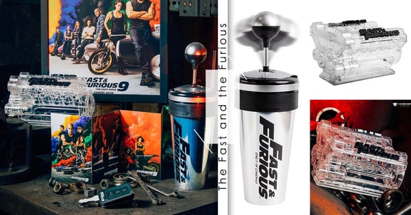給男友一個驚喜！威秀影城推出超狂《玩命關頭9》週邊～『排檔造型杯、引擎爆米花桶』這天開賣