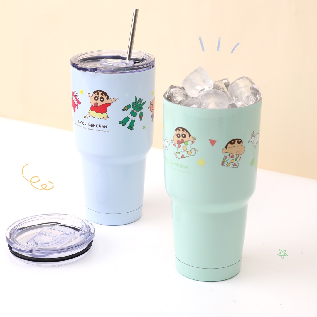 蠟筆小新不鏽鋼冰霸杯長效保冰/保溫特性,每天都能喝到最完美的溫度!