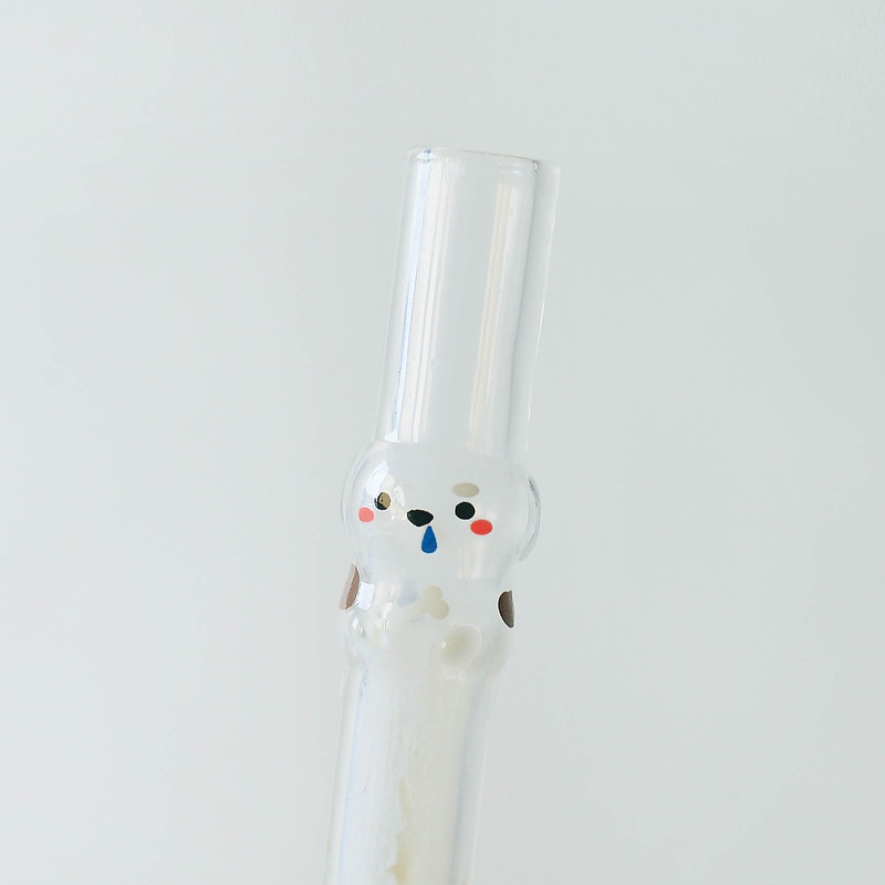  巨可愛害羞「小企鵝」海豹玻璃吸管會變色