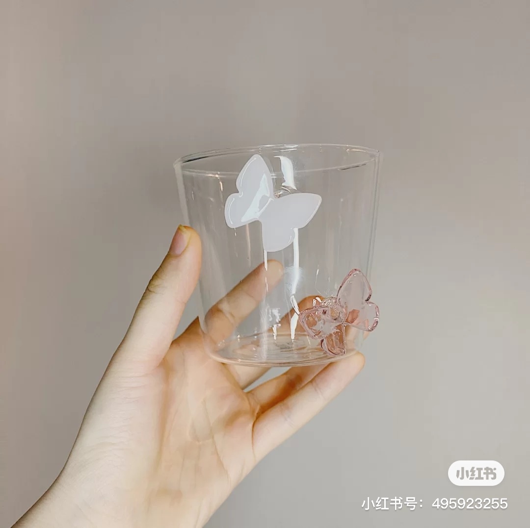 玻璃蝴蝶水杯推薦2021必買玻璃杯