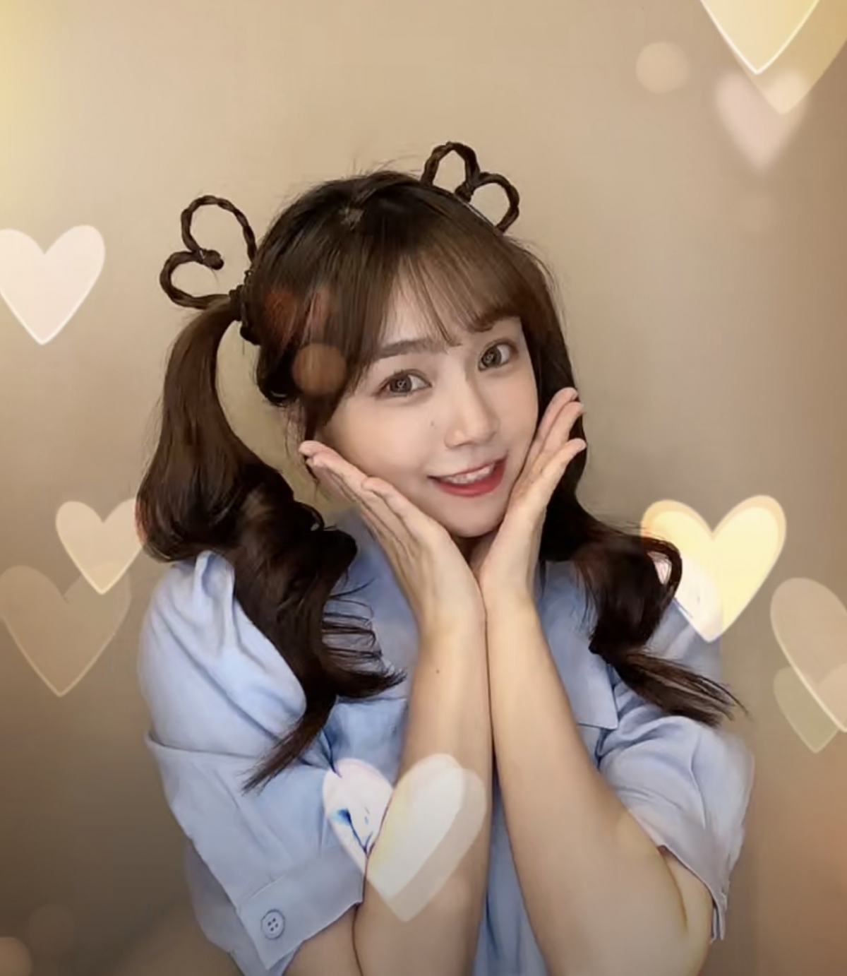 angelababy雙馬尾髮型教學