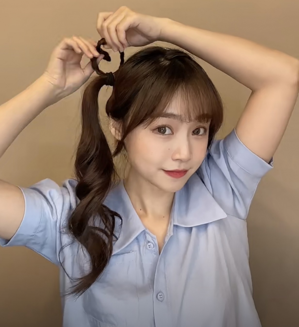 雙馬尾愛心女團髮型夏天涼髮型