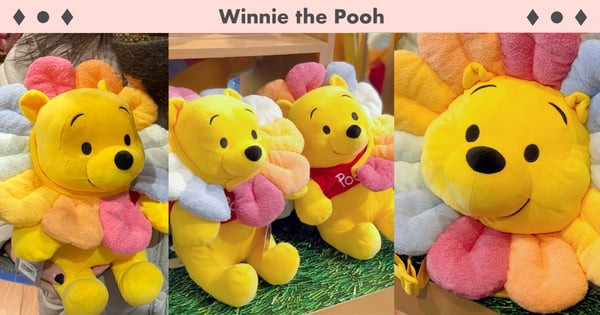 維尼控荷包不保！迪士尼「太陽花小熊維尼」呆萌推出～床邊抱枕陪妳一起進夢鄉♡