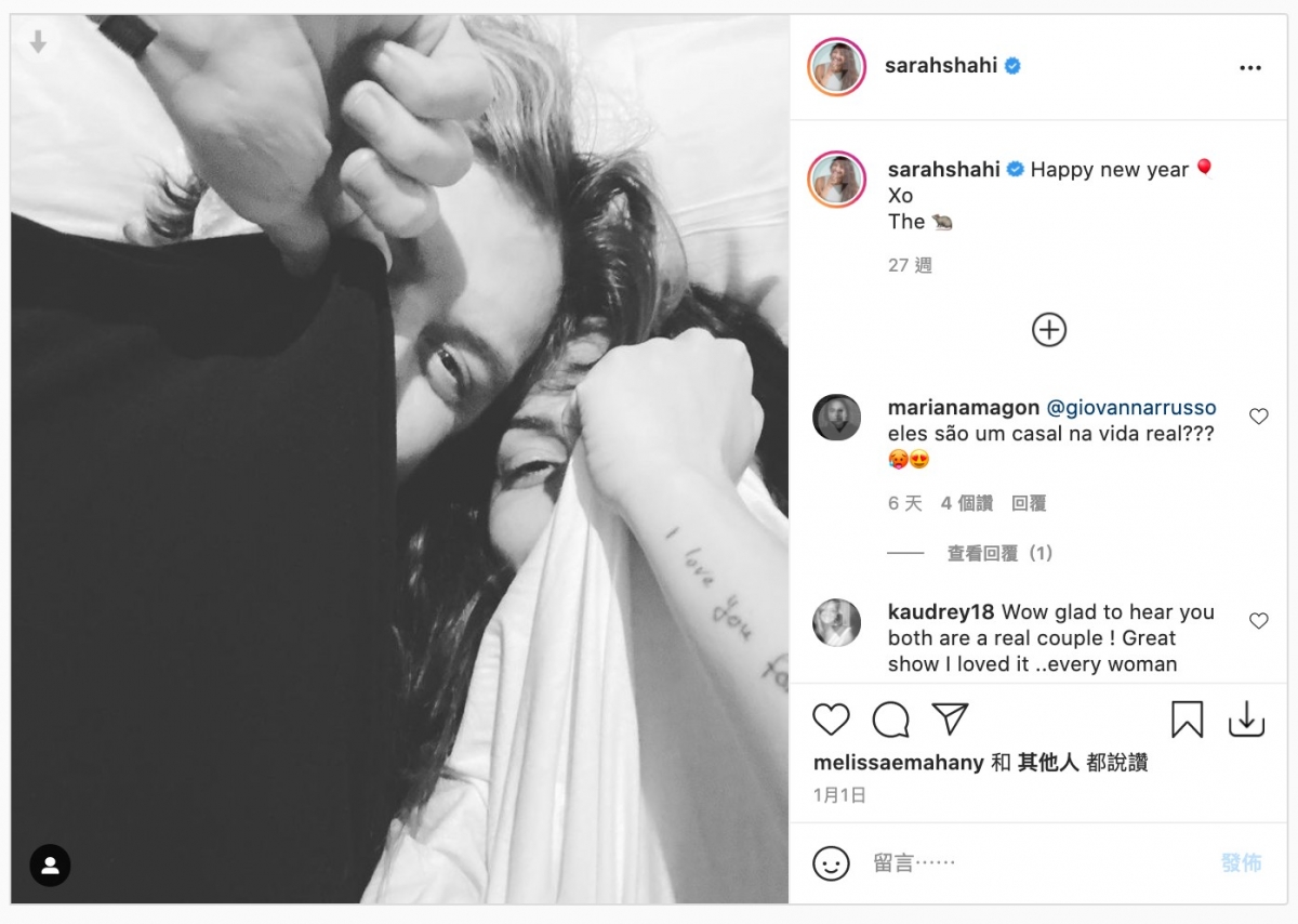 IG@sarahshahi截圖