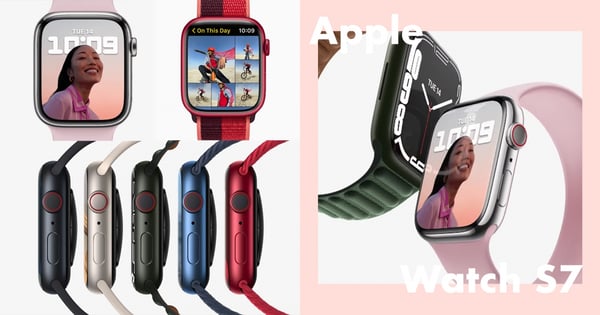 【Apple新訊】最新Apple Watch S7來啦！甜度爆表『莓櫻果粉』邊框絕對耐摔加倍♡果粉狂歡：超實用！