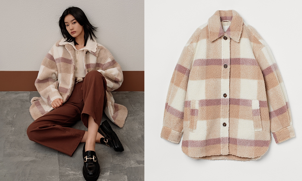 H&M格紋外套
