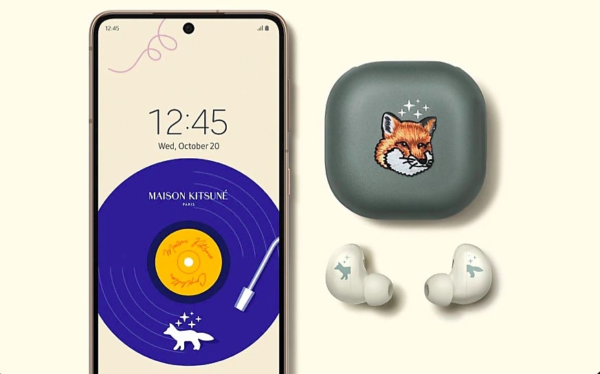 三星×Maison Kitsuné夢幻聯名智慧錶、耳機