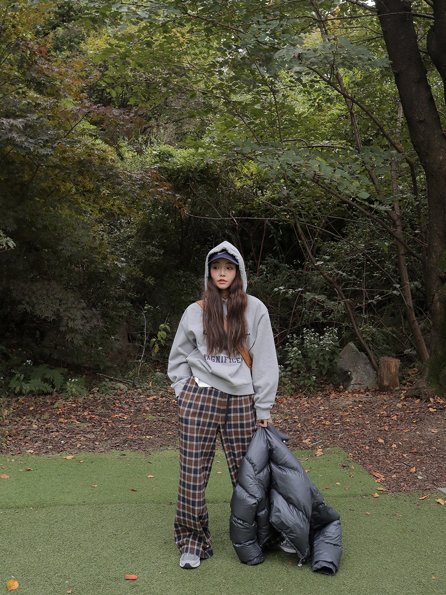 韓國女生帽T穿搭