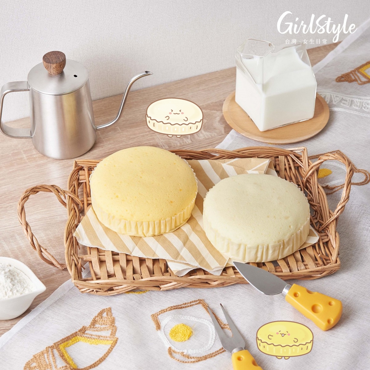 統一蛋糕屋還有「蒸」出來的蛋糕好夥伴-牛奶蒸果子 以及 乳酪蒸果子