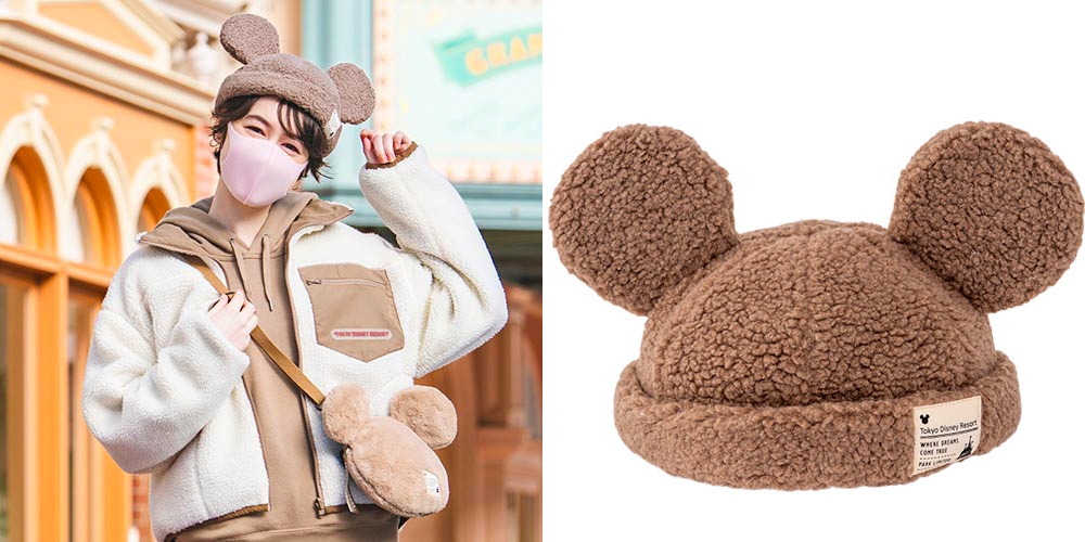 東京迪士尼「泰迪熊奶茶色」秋冬新品登場-帽子