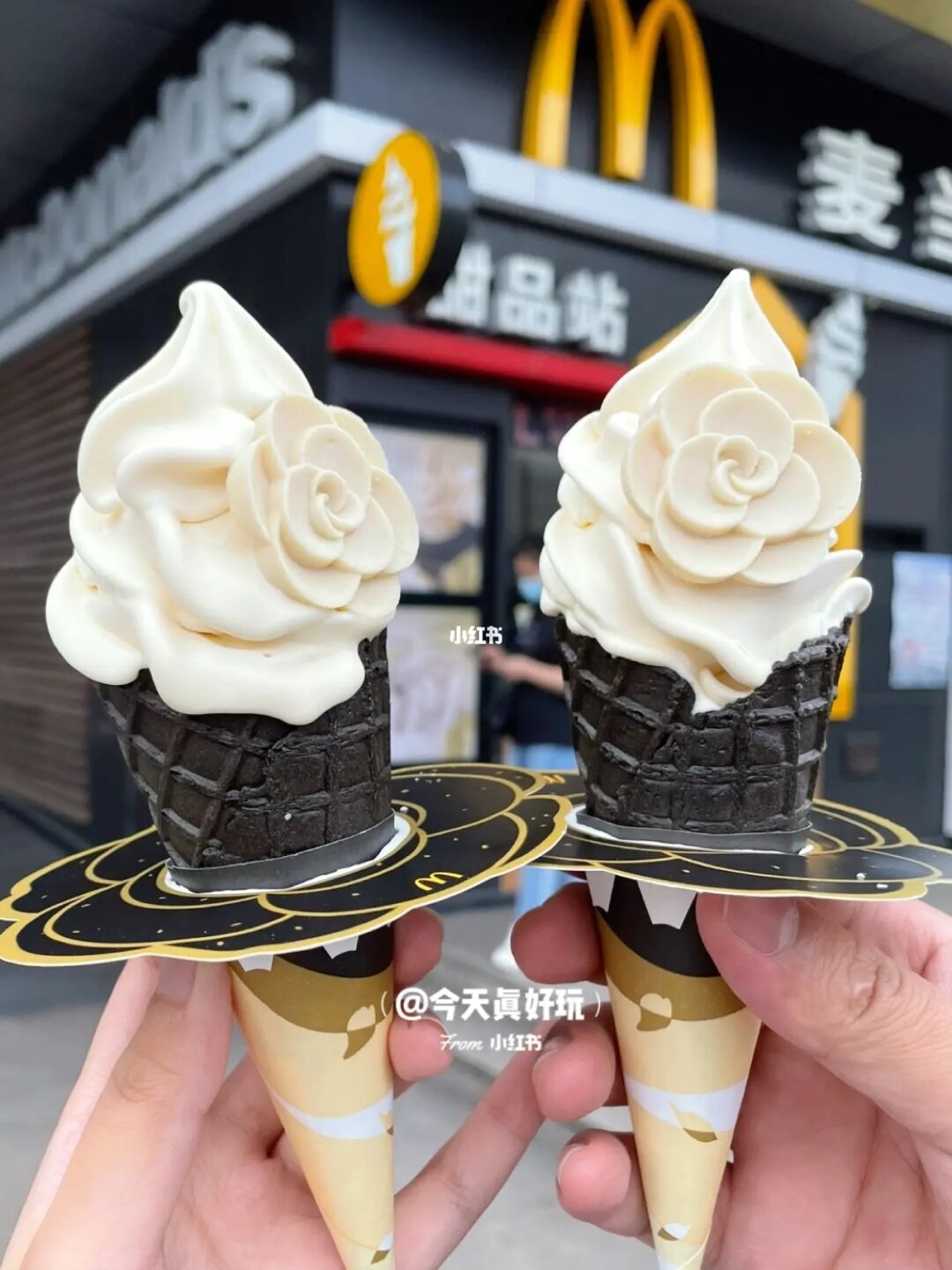 山茶花甜筒引起旋風