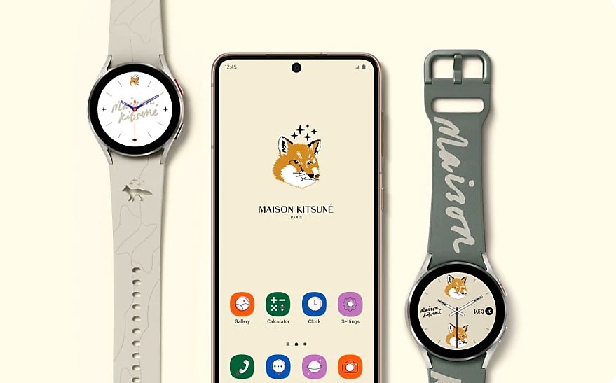 三星×Maison Kitsuné夢幻聯名智慧錶、耳機