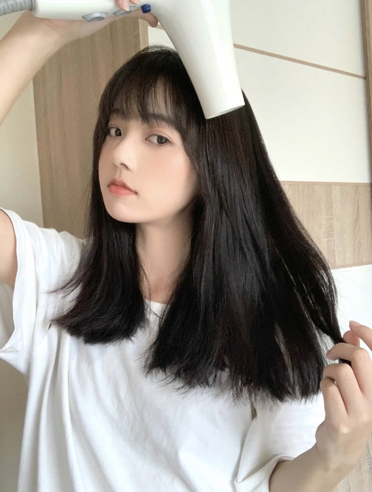 椰子油護髮溫熱吹乾