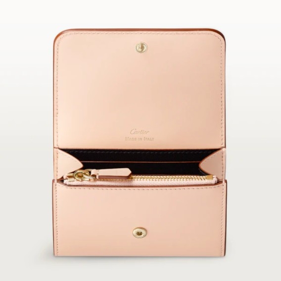 Cartier粉紅色短夾