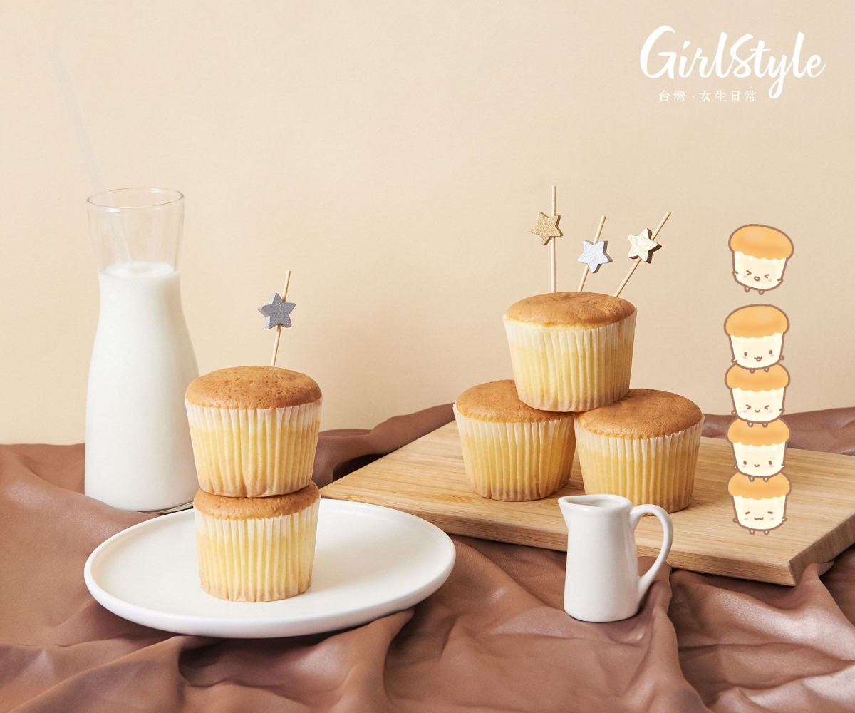 統一蛋糕屋,呆萌的「杯子蛋糕五胞胎」最愛喝牛奶