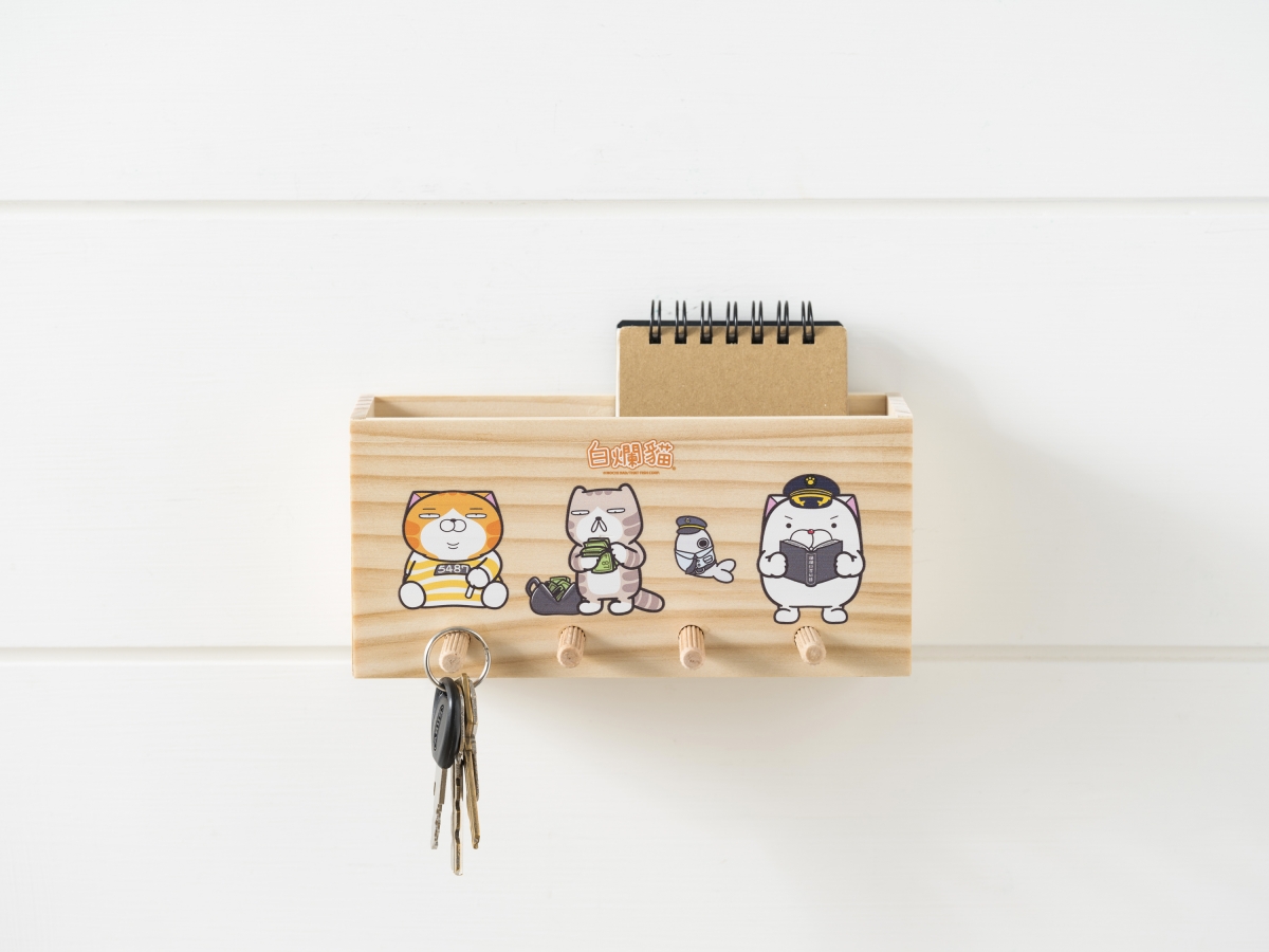 特力屋x白爛貓抱緊處理掛鉤置物盒