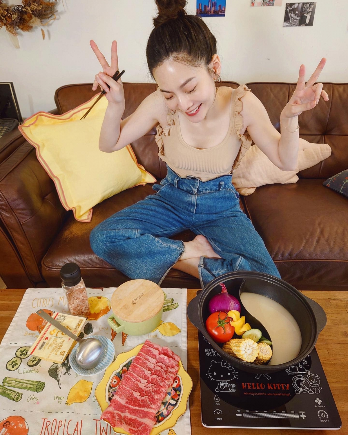 曾之喬睡前3小時會避免吃東西,防止水腫。
