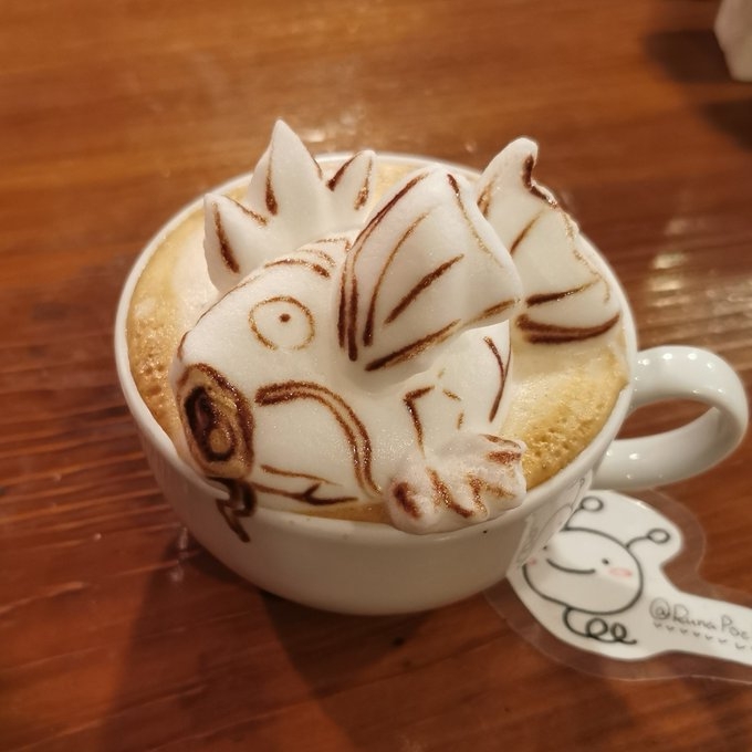 《精靈寶可夢》鯉魚王拉花