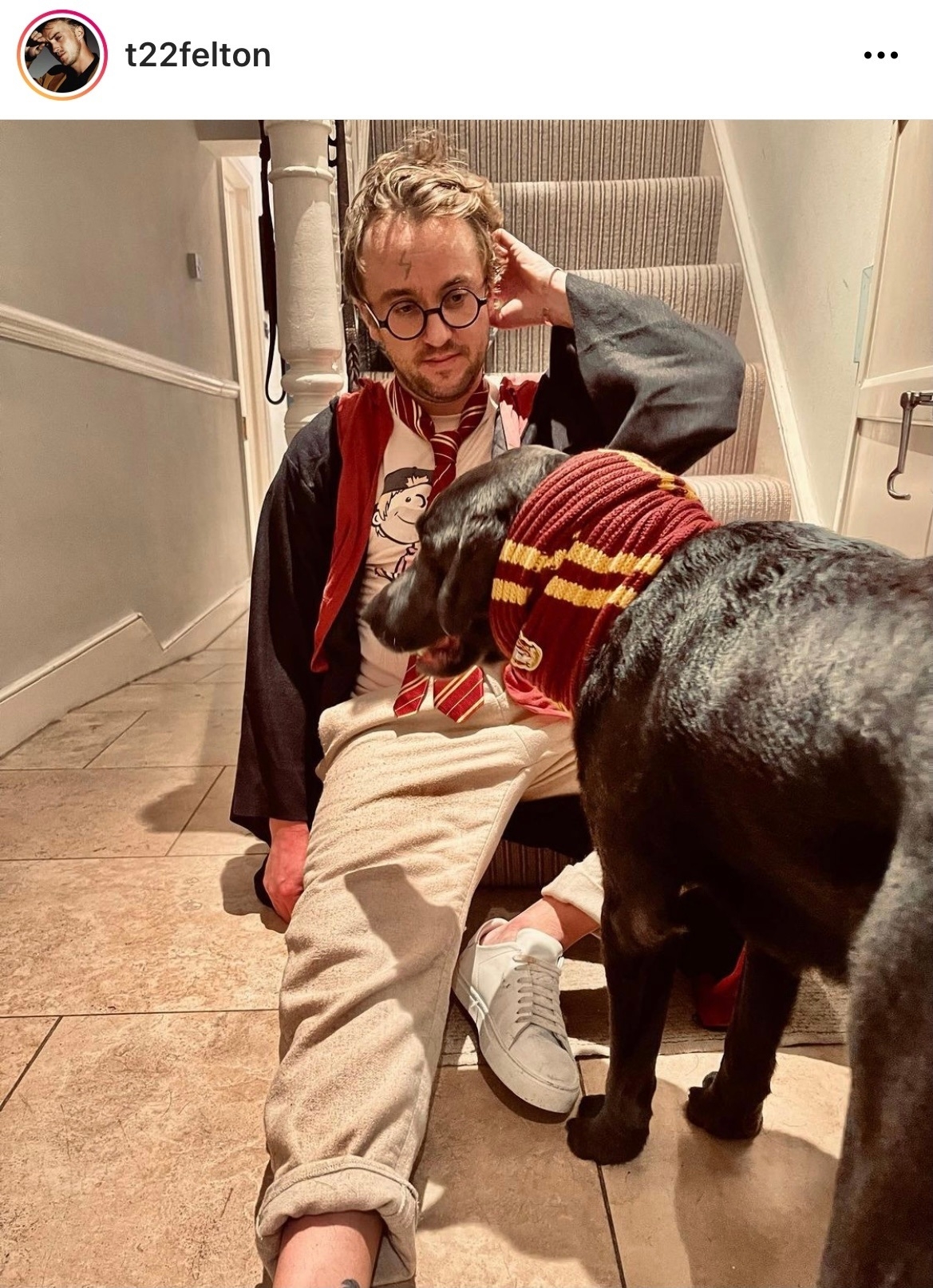 湯姆費爾頓Cos成哈利波特