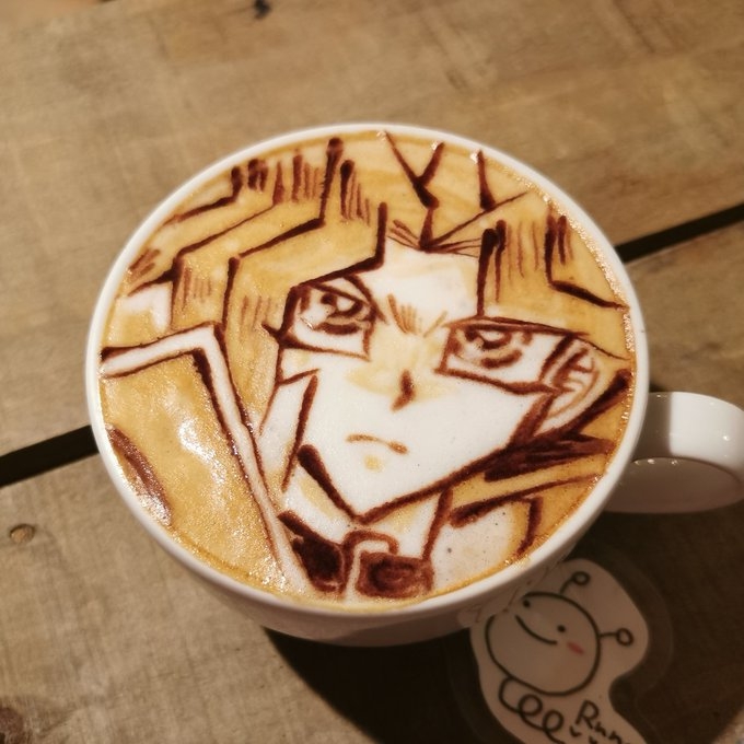 《遊戲王》咖啡拉花